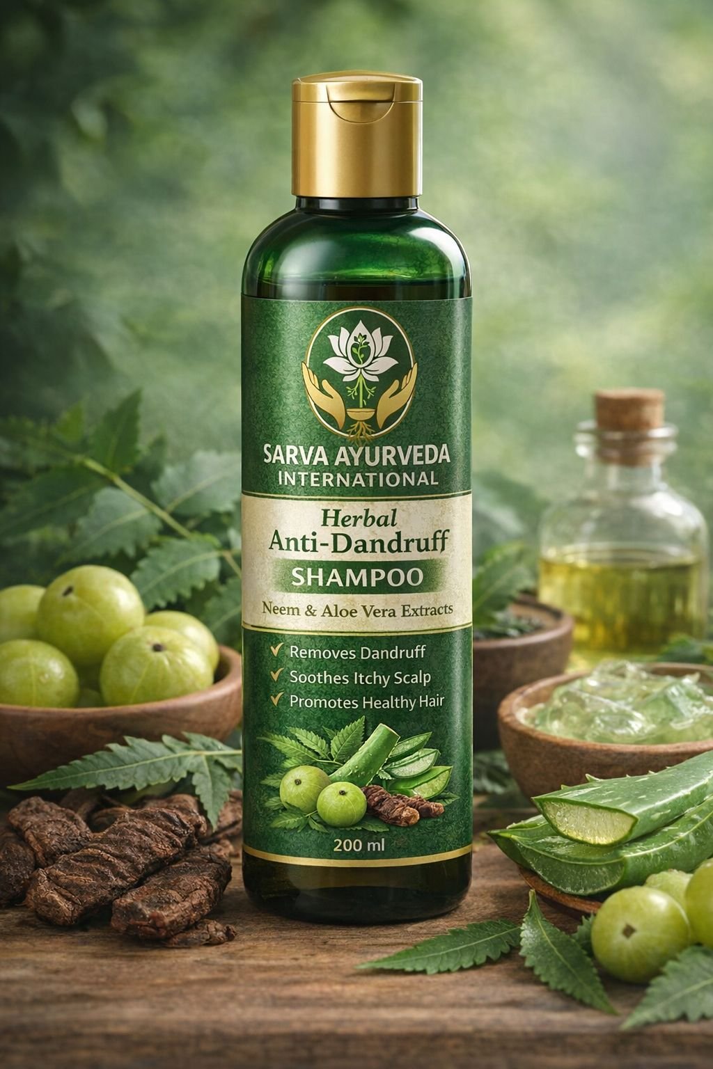 Sarva Herbal Anti-Dandruff Shampoo